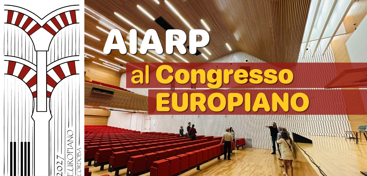 AIARP al Congresso Europiano 2027: logo di Córdoba e auditorium